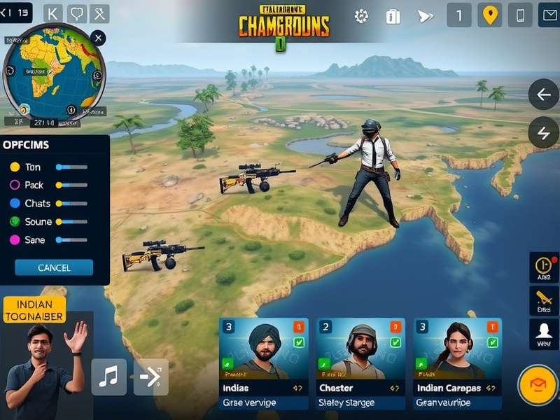 Indian PUBG players competing in tournament